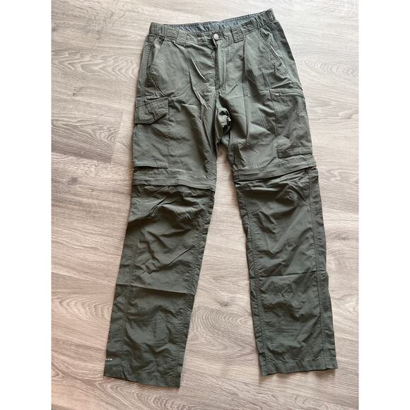 Columbia size 30x32 olive green convertible pants or shorts - Picture 1 of 4